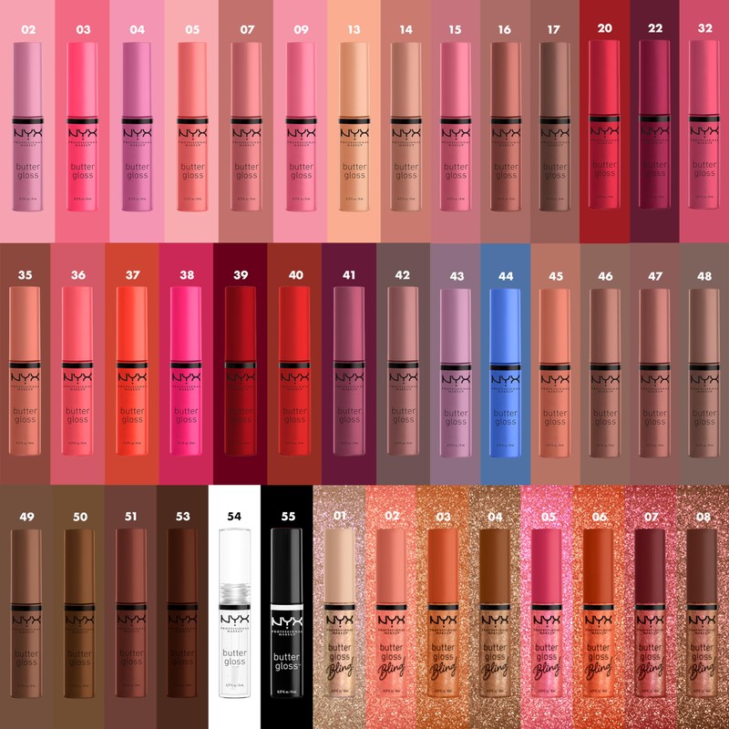 NYX PROFESSIONAL MAKEUP Butter Gloss Bling Lip Gloss, Non Sticky
