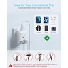 2 Pack Italy Travel Plug Adapter, VINTAR Foldable Italy Power