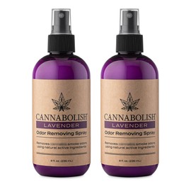 Cannabolish Lavender Smoke Odor Eliminator Spray and Air Freshener, 8 fl. oz, Natural Ingredients (Pack of 2)