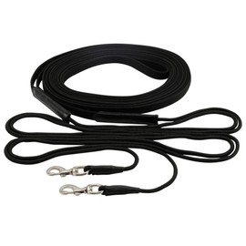 Double reins – black double Lunge | Lunge Line 18 M Action