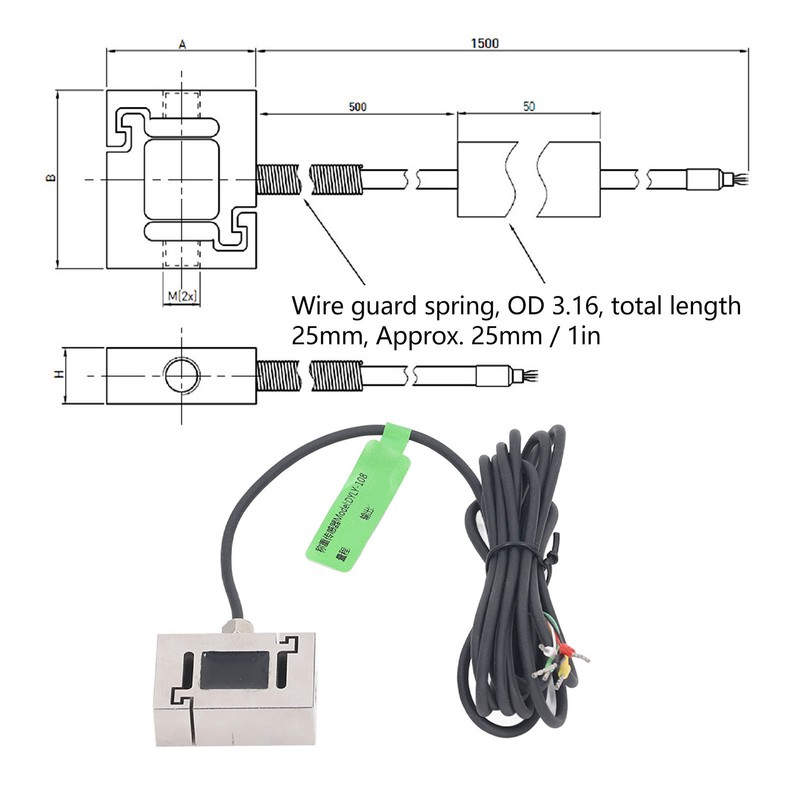 S Beam Load Cell Sensor Scale Weighing Pull Pressure Compression