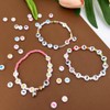 MIIIM 1000pcs Vowel Pony Letter Beads for Keychains Making (A,