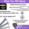 TOGGLER SnapSkru SPM Mini Self-Drilling Drywall Anchor with Screws, Glass-Filled