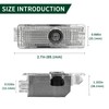 2 Pcs Never Fade Door Light Logo, Projection Ghost Shadow