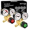 RX WELD Oxygen and Acetylene Regulators, CGA540 and CGA200, Compatible