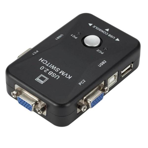 Suckoo USB VGA KVM Switch 2 in 1 Out 2