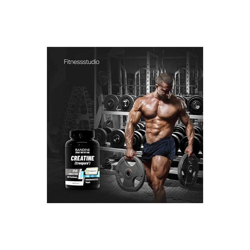 Bandini Creatine Creapure Monohydrate 240 Tablets - Training, Sports, Gym