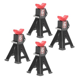 Scale Jack Stand, Stable Performance Compact Fine Workmanship RC Jack Stand Aluminum Alloy 4PCS for RC Cars (Black)