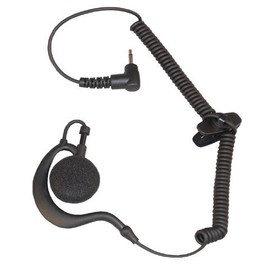 EARPHONE CONNECTION Rabbit Listen Only Earpiece, Large Speaker - 9 inch Cable - Large Speaker - 3.5mm Right Angle Plug