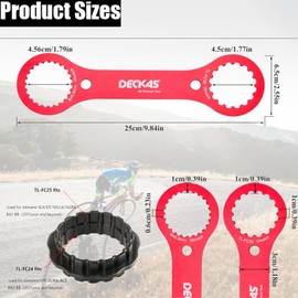 sunnilly BB Wrench, Centre Lock Tool, Bicycle Tool, Bicycle Bottom Bracket Wrench, Bottom Bracket Tool Remover, for Dub/Tl-Fc32/Tl-Fc25/Tl-Fc24, for Bicycle Repairs
