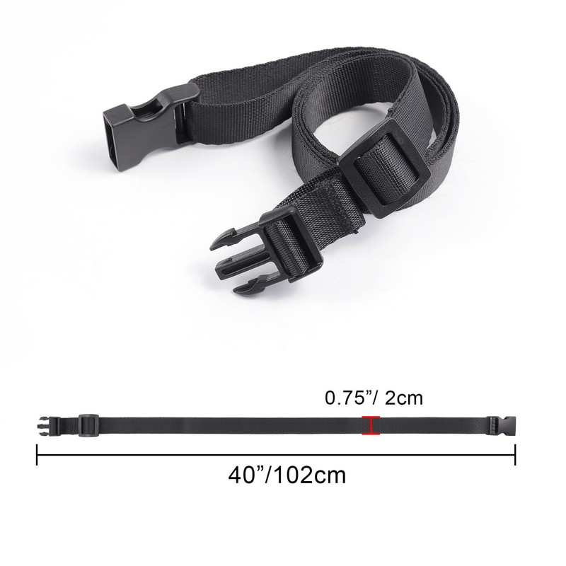 Vigorport Utility Straps with Quick Release Buckle, Nylon Backpack Accessory