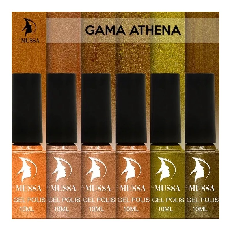 Mussa Set Esmaltes Semi Permanentes Marca Mussa Caja Con 6