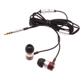 Wired Earphones Hi-Fi Sound Headphones Compatible with Orbic Joy 2/Joy 1, Handsfree Mic Headset Wooden Earbuds in-Ear Earpieces Microphone