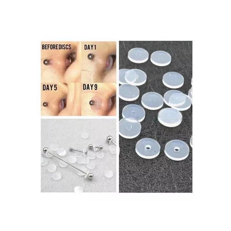 Perforadoras MX 12 Discos De Silicon Para Eliminar Piercing Bumps