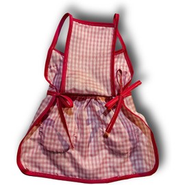 Genérico Ropa para Perro y Gato, Mandil Estilo Méxicano para Perro y Gato, Diseño a Cuadros, Disponible en Azul, Rosa, Rojo y Verde (Rosa, 2X-Small)