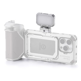 Tilta Khronos Mini LED Panel (Daylight) (Titanium White) - Rotatable Structure | Three Brightness Levels | Compact Design | Secure | Lightweight