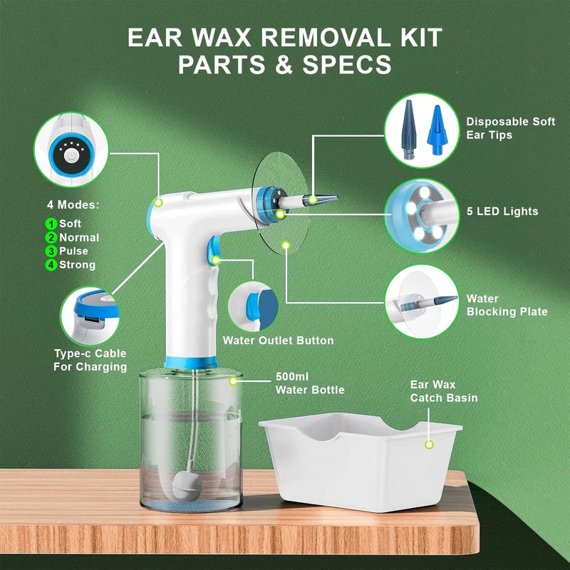 Z Zelvox Ear wax removal Kit (4 speed modes), Effective