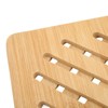 5 Pcs Bamboo Hot Pad Table Mat Bamboo Trivet Pot