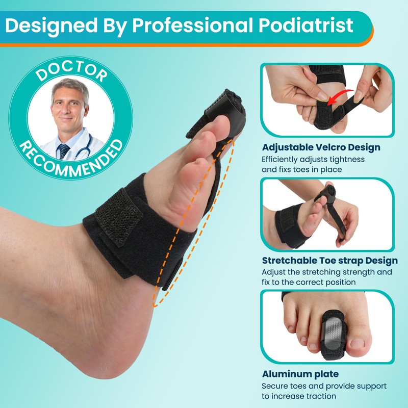 Hammer Toe Straightener Corrector for Women & Men - Toe