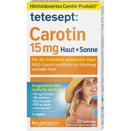 테테셉트 카로틴 (30 정) 15.3g Tetesept Carotin (30 Tablets) 15.3g