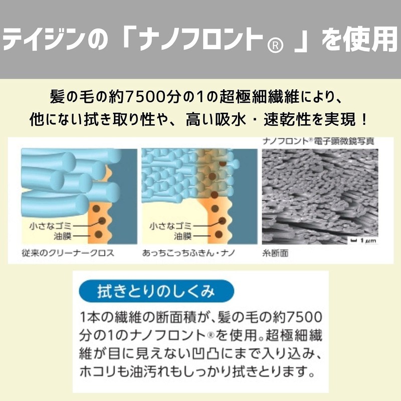 Teijin Achikocchi Dish Towel, Nano, Pink