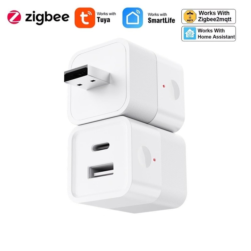 MHCOZY Zigbee 3.0 USB adaptor, Smart 5-12V DC outlet Switch,Remote