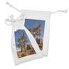 Lunarable Landscape Fabric Pouch Set of 2, Old Tree Under