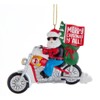 Santa On Motorcycle Ornament