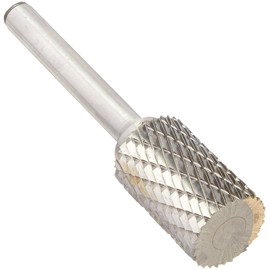 Drill America SA-6 Carbide Burr/Rotary File Cylindrical Double Cut for Die Grinder 5/8" Dia. x 1" Cut Length with 1/4" Shank and 2-3/4" Overall Length, DUL Series