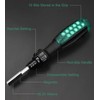 Deselen Ratcheting Screwdriver with Magnetic Bit Ratchet, Multi Bit Set,