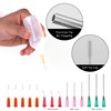 Needle Bottle Applicator 50ml 5Pcs, Precision Needle Tip Glue Bottle