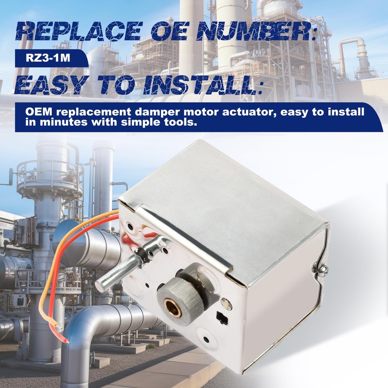 Replacement Damper Motor Actuator Compatible with Honeywell's M847D Series Motors
