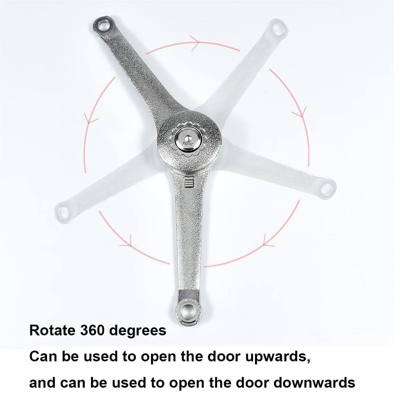 Qrity 2 PCS Adjustable Lift Up Stay Support Hinge -