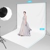 Linhedai 10 x 20 ft White Backdrop Background White Screen