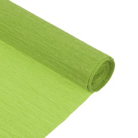 sourcing map Crepe Paper Roll 8.2ft Long 10 Inch Wide for Wedding Ceremony Various Large Festivals Decoration,Green