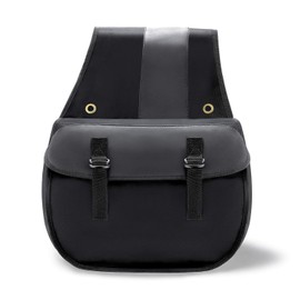 Nomad USA Quick-Easy Universal Fit Throw Over Motorcycle Canvas Biker Cargo Saddlebags (Black)