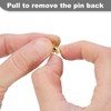 sourcing map 20pcs Metal Pin Backs Spring Loaded Pin Keepers