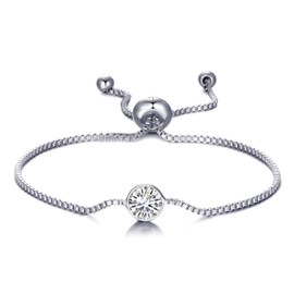 Philip Jones Crystal Bracelet Created with Zircondia® Crystals