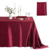 Counfeisly 1 Pack Square Tablecloth Stain Resistant Wrinkle Free Silkly