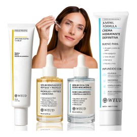 Kit Express Aclara Serum Hidratante Crema Ojos Colágeno