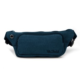 Vazma Cangurera Deportiva de Viaje. Diseño Compacto para Celular, Efectivo o Tarjetas. Riñonera Deportiva para Hombre y Mujer de Tela clásica. Fanny Pack/Running Belt/Travel Pouch (Verde Militar)