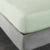 Bianca 400 Thread Count Cotton Sateen Double Fitted Sheet Green
