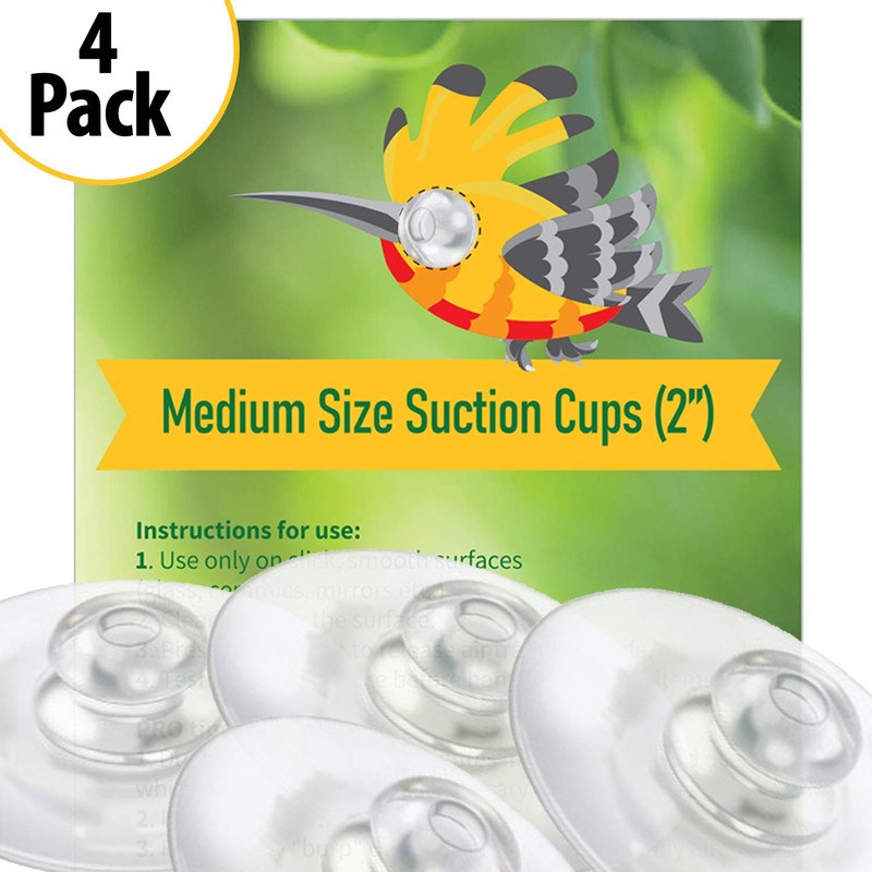 Nature Anywhere Replacement Suction Cups (4-Pack) - 2 Inch Diameter