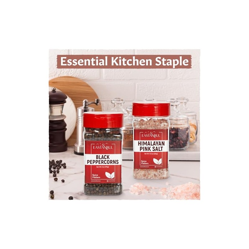 Himalayan Pink Salt and Black Peppercorns Grinder Refill Set
