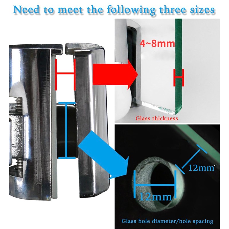 4pcs Shower Door Twin Rollers - 2 Top & 2