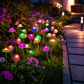 Solar Mushroom Garden Lights for Outdoor Decor – Dual Mode LED Ambiance for Yard, Patio & Pathway