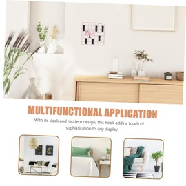 Operitacx 8pcs Wall Hooks Practical Notch Design for Secure Display of Pictures Artwork Durable Household Multi Use Hooks for Wire Grid Systems