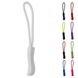 ROKEL Zipper Pulls, Zip Puller Replacement – 5 Pack Grey, Durable Zip Tags Cord Pulls for Backpacks, Luggage, Jackets, Suitcases & Bags – Easy Fix Zip Repair Extension (Grey, 5 Pack)