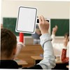 Operitacx Reusable Double-Sided Handheld Whiteboard Dry Erase Scoreboard for Classroom