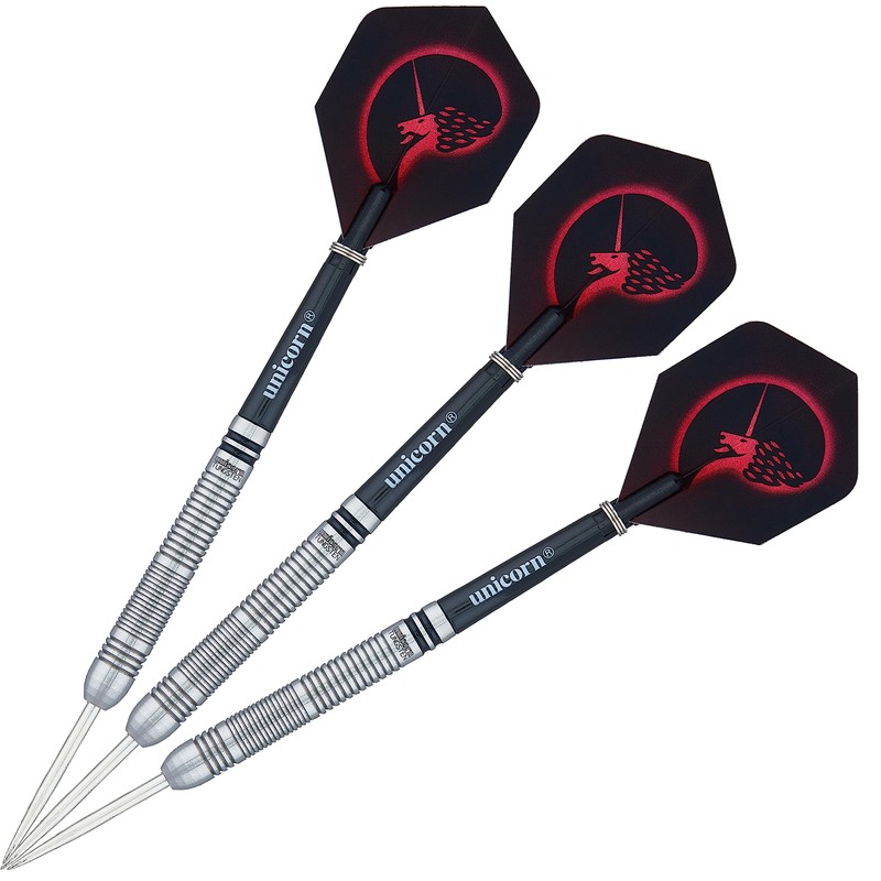 Unicorn Unisex Core|Style 2|Steel Tip Darts, Silver, 20 G EU